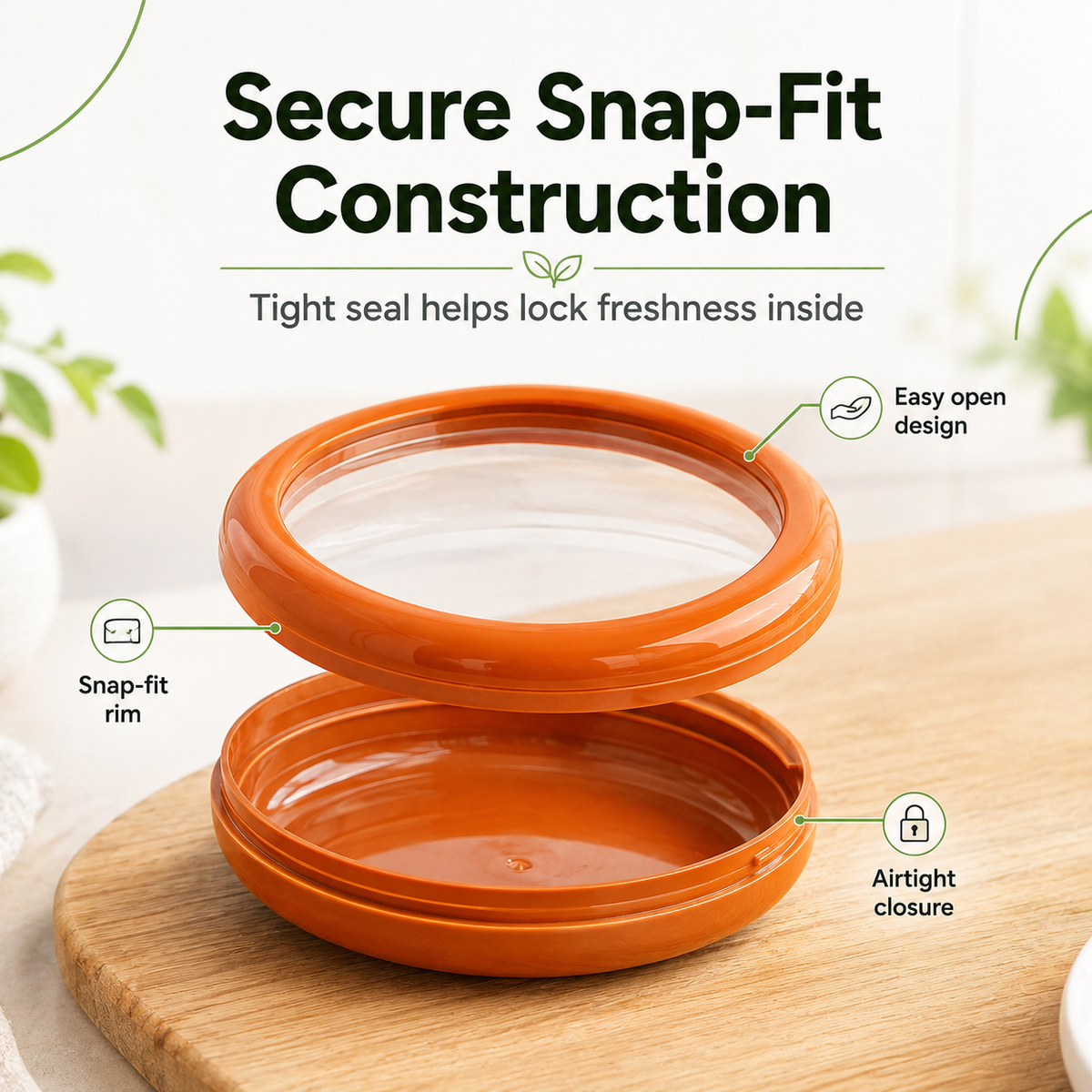 Reusable Fruit and Vegetable Storage Containers, 4-Piece Set | Designed Specifically for Sealing, Refrigeration, and Freshness Preservation