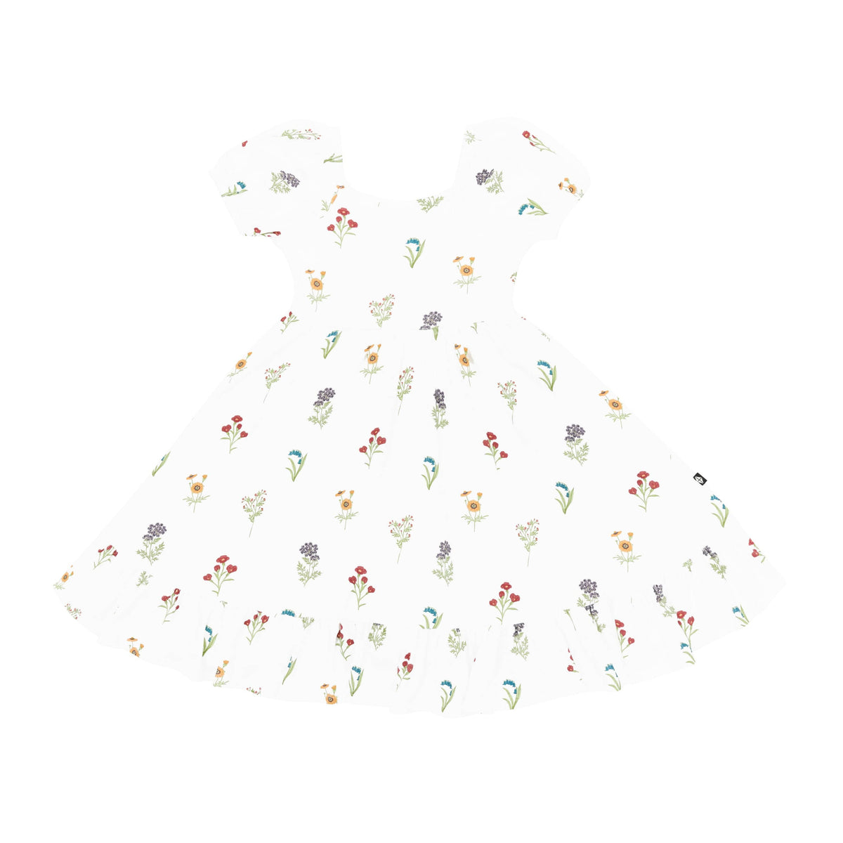 Puff Sleeve Twirl Dress in Wildflower